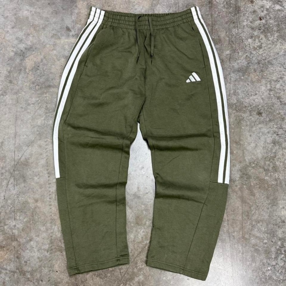 Adidas Olive Green Baggy Y2K Cotton Sweatpants Size L